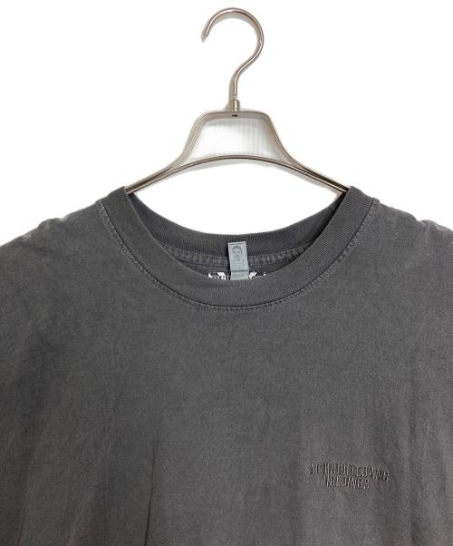 BUDSPOOL（バッズプール）BUDSPOOL LOS ANGELES APPAREL (ロサンゼルスアパレル) 6.5oz Garment Dye Crew Neck T-Shirt  Tシャツ　TEE  半袖　アメリカ製　オーバーサイズ グレー サイズ:2XLの古着・服飾アイテム