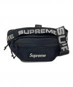 SUPREMEシュプリーム）の古着「18SS Waist Bag テープロゴ　ウエストバッグ　ショルダーバッグ」｜ブラック