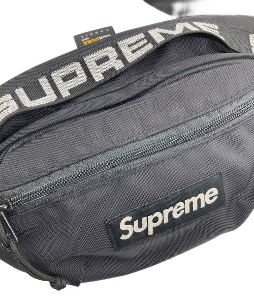 SUPREME（シュプリーム）SUPREME (シュプリーム) 18SS Waist Bag テープロゴ　ウエストバッグ　ショルダーバッグ ブラック サイズ:実寸参照の古着・服飾アイテム