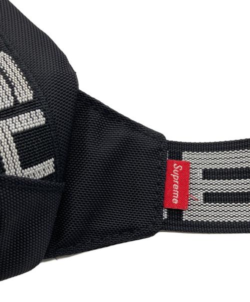 SUPREME（シュプリーム）SUPREME (シュプリーム) 18SS Waist Bag テープロゴ　ウエストバッグ　ショルダーバッグ ブラック サイズ:実寸参照の古着・服飾アイテム