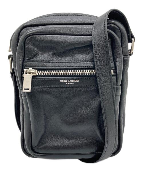 Saint Laurent Paris（サンローランパリ）Saint Laurent Paris (サンローランパリ) レザーショルダーバッグ　イタリア製 サイズ:実寸参照の古着・服飾アイテム