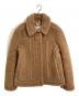 MaxMara（マックスマーラ）の古着「テディーベアショートジャケット　アウター　ボアジャケット　国内代理店表記あり」｜ブラウン