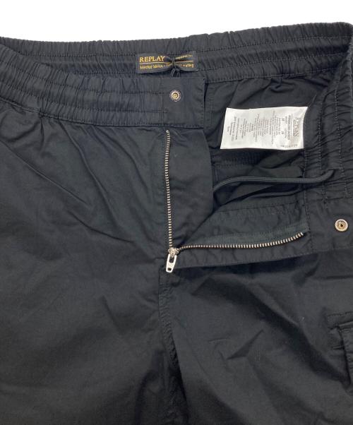 REPLAY（リプレイ）REPLAY (リプレイ) ストレッチコットンツイル カーゴジョガーパンツ ブラック サイズ:28 未使用品の古着・服飾アイテム