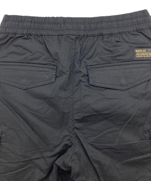 REPLAY（リプレイ）REPLAY (リプレイ) ストレッチコットンツイル カーゴジョガーパンツ ブラック サイズ:28 未使用品の古着・服飾アイテム
