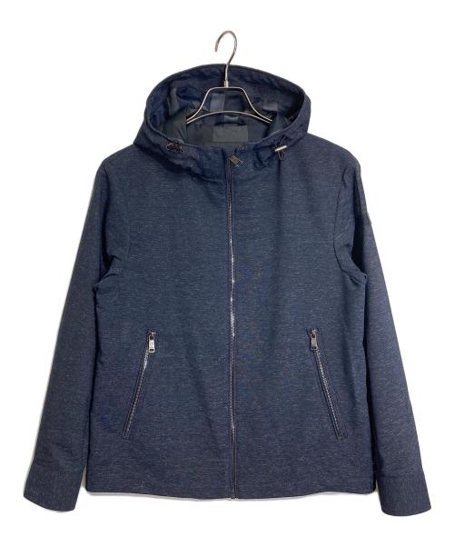 BLACK LABEL CRESTBRIDGE（ブラックレーベル クレストブリッジ）BLACK LABEL CRESTBRIDGE (ブラックレーベル クレストブリッジ) シアサッカーパーカー　アウター　ライトアウター　ライトジャケット ネイビー サイズ:M 未使用品の古着・服飾アイテム