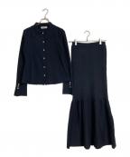 COCODEALココディール）の古着「ラメニットセットアップ」｜ネイビー