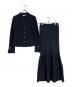 COCODEAL（ココディール）の古着「ラメニットセットアップ」｜ネイビー