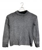 ISAMU KATAYAMA BACKLASHイサムカタヤマ・バックラッシュ）の古着「顔料プリント加工 ニット　長袖ニット　デザインニット」｜グレー