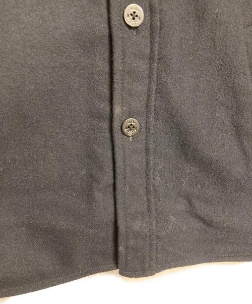 BLUE BLUE（ブルーブルー）BLUE BLUE (ブルーブルー) メルトンシャツジャケット　長袖シャツ　日本製 ネイビー サイズ:2の古着・服飾アイテム