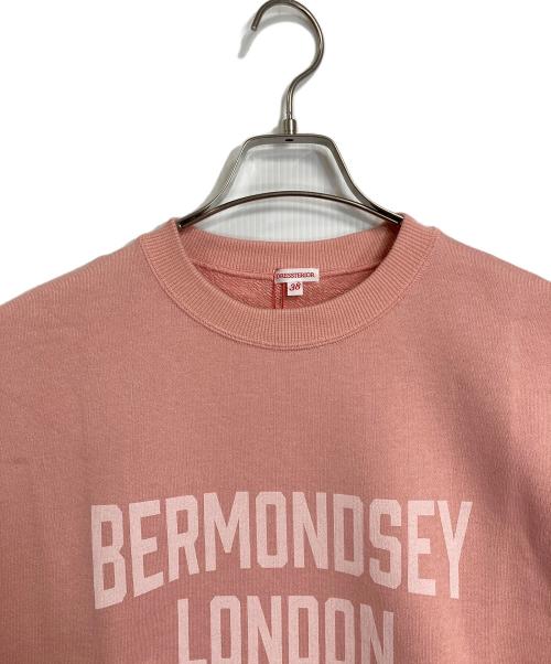 DRESSTERIOR（ドレステリア）DRESSTERIOR (ドレステリア) ヴィンテージロゴスウェット スウェット クルーネック USED加工　日本製 ピンク サイズ:38の古着・服飾アイテム