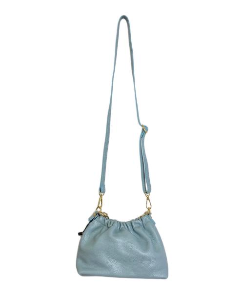 M ROSE（エムローズ）M Rose (エムローズ) レザーポシェット/ショルダーバッグ スカイブルー サイズ:実寸参照の古着・服飾アイテム