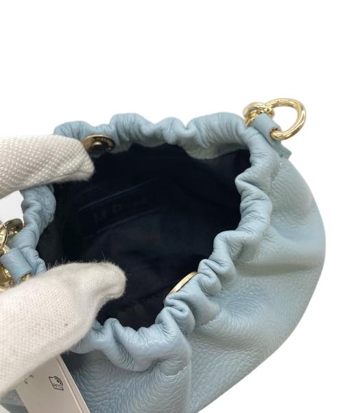 M ROSE（エムローズ）M Rose (エムローズ) レザーポシェット/ショルダーバッグ スカイブルー サイズ:実寸参照の古着・服飾アイテム