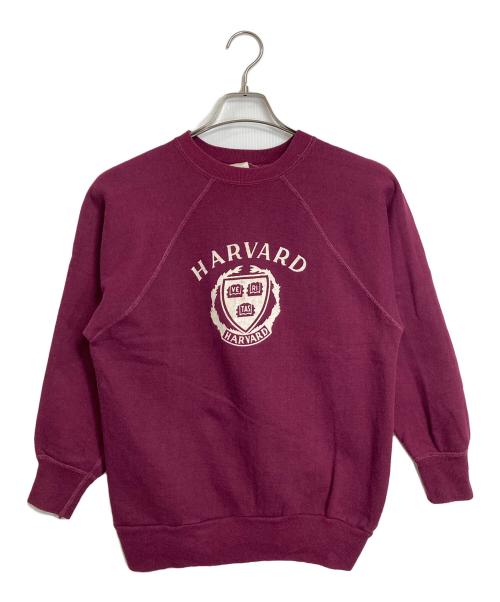 Champion（チャンピオン）Champion (チャンピオン) 【古着】70’Sヴィンテージラグランスリーブスウェット　70年代　USA製 HARVARD バータグ　アメリカ製 ボルドー サイズ:Mの古着・服飾アイテム