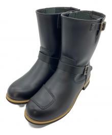 WILD WING（ワイルドウィング）の古着「イーグル バイク ブーツ　牛革　カウレザー　メンズ靴」｜ブラック