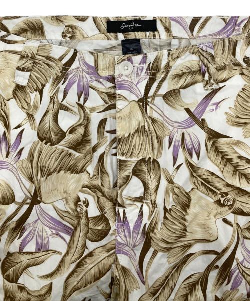 SEAN JOHN（ショーンジョン）SEAN JOHN (ショーンジョン) 【古着】バギークロップドカーゴパンツ 総柄パンツ  ジップフライパンツ クロップドパンツ ベージュ×パープル サイズ:40の古着・服飾アイテム