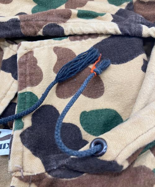 DUXBAK（ダックスバック）DUXBAK (ダックスバック) 【古着】1970s DUCK HUNTER CAMO Flannel Parka” ベージュ サイズ:Lの古着・服飾アイテム