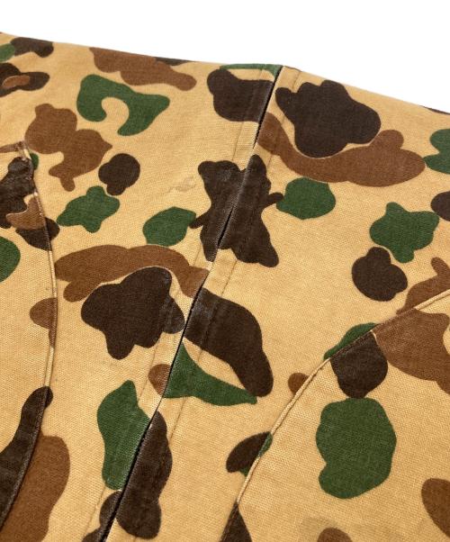 DUXBAK（ダックスバック）DUXBAK (ダックスバック) 【古着】1970s DUCK HUNTER CAMO Flannel Parka” ベージュ サイズ:Lの古着・服飾アイテム