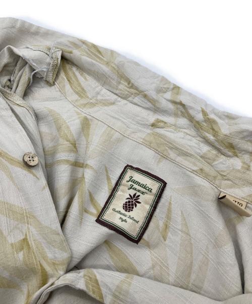 JAMAICA JAXX（ジャマイカ ジャックス）JAMAICA JAXX (ジャマイカ ジャックス) 【古着】アロハシャツ シルクシャツ　半袖シャツ　総柄 ベージュ サイズ:XXLの古着・服飾アイテム