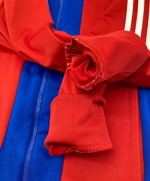 adidas（アディダス）adidas (アディダス) FC BAYERN MUNCHEN FCバイエルン・ミュンヘン トラックジャケット ジップジャケット　 レッド×ブルーの古着・服飾アイテム