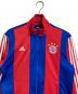 adidas (アディダス) FC BAYERN MUNCHEN FCバイエルン・ミュンヘン トラックジャケット ジップジャケット　 レッド×ブルー：5000円