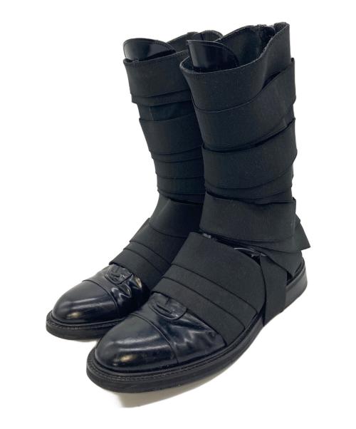 GIVENCHY（ジバンシィ）GIVENCHY (ジバンシィ) バンテージブーツ　レザーブーツ　ロングブーツ ブラック サイズ:40の古着・服飾アイテム