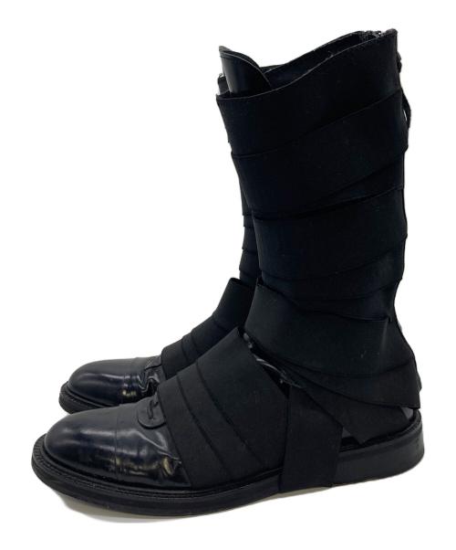GIVENCHY（ジバンシィ）GIVENCHY (ジバンシィ) バンテージブーツ　レザーブーツ　ロングブーツ ブラック サイズ:40の古着・服飾アイテム