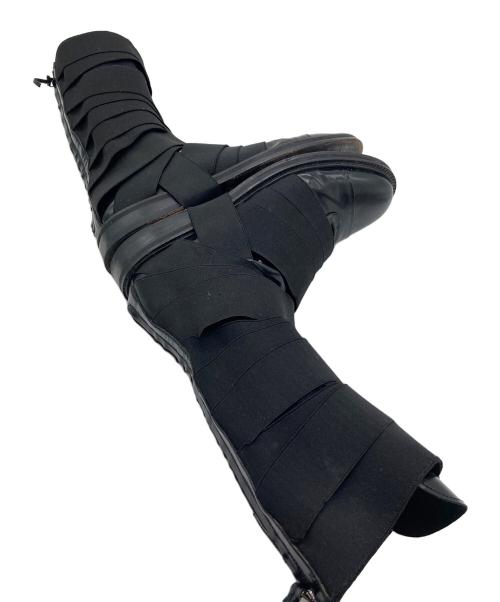 GIVENCHY（ジバンシィ）GIVENCHY (ジバンシィ) バンテージブーツ　レザーブーツ　ロングブーツ ブラック サイズ:40の古着・服飾アイテム