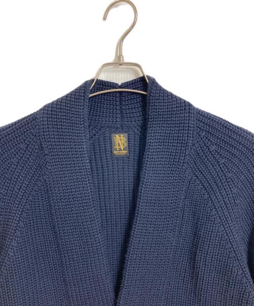 BATONER（バトナ―）BATONER (バトナ―) 片畦ショールカーディガン　カーディガン ネイビー サイズ:2の古着・服飾アイテム