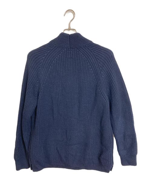 BATONER（バトナ―）BATONER (バトナ―) 片畦ショールカーディガン　カーディガン ネイビー サイズ:2の古着・服飾アイテム