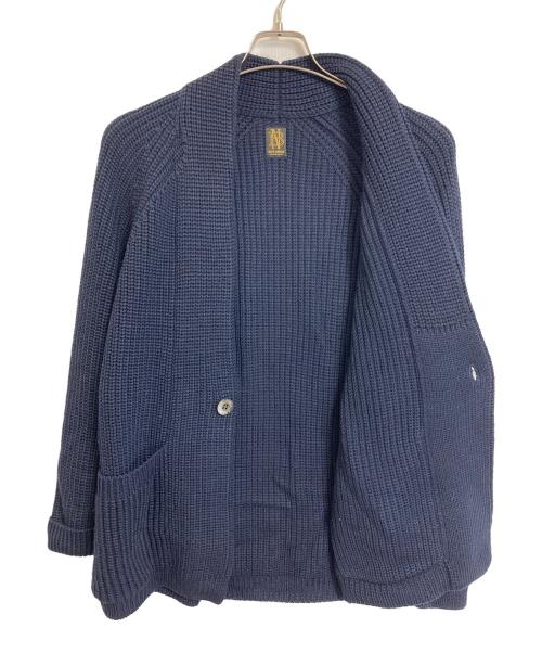 BATONER（バトナ―）BATONER (バトナ―) 片畦ショールカーディガン　カーディガン ネイビー サイズ:2の古着・服飾アイテム