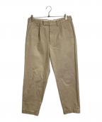 SCYEサイ）の古着「ダブルスラックス　チノパン　コットンパンツ」｜ベージュ