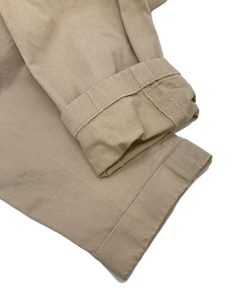SCYE（サイ）SCYE (サイ) ダブルスラックス　チノパン　コットンパンツ ベージュ サイズ:36の古着・服飾アイテム
