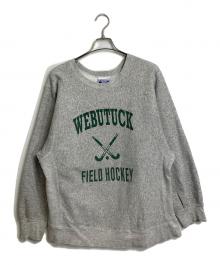 Hanes（ヘインズ）の古着「【古着】80-90’s BEEFYプリントスウェット USA製  カレッジロゴ WEBUTUCK FIELD HOCKEY 80年代　９０年代」｜グレー
