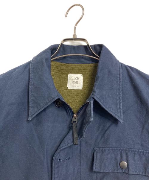 HOUSTON（ヒューストン）HOUSTON (ヒューストン) 【古着】A-2デッキジャケット　アウター　日本製 ネイビー サイズ:40Rの古着・服飾アイテム