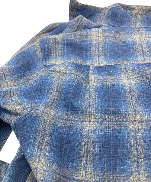 PENDLETON（ペンドルトン）PENDLETON (ペンドルトン) オンブレチェック オリジナルボードシャツ　チェックシャツ　長袖シャツ　ウールシャツ　メキシコ製 ネイビー サイズ:Mの古着・服飾アイテム