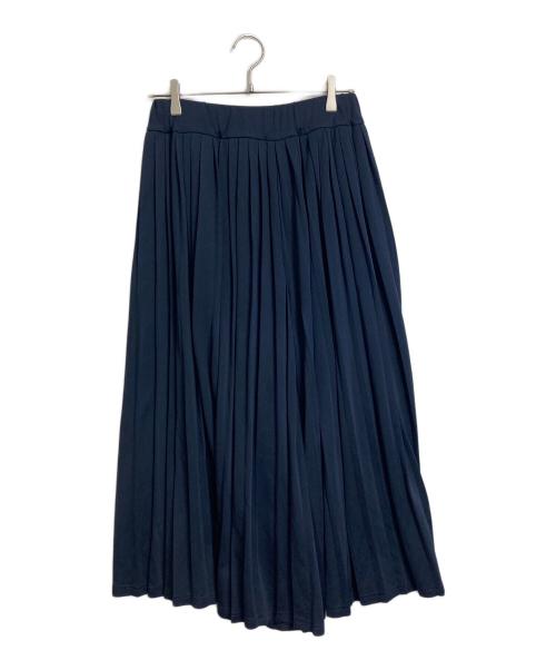 FRED PERRY（フレッドペリー）FRED PERRY (フレッドペリー) プリーツパンツ ワイドパンツ イージーパンツ ロゴ刺繍 ネイビー サイズ:UK38の古着・服飾アイテム