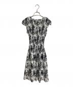 SPECCHIOスペッチオ）の古着「プリーツワンピース」｜ホワイト×ブラック