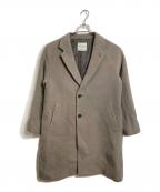 green label relaxingグリーンレーベルリラクシング）の古着「SENTDALE WOOL チェスターコート　ロングコート　アウター」｜ベージュ