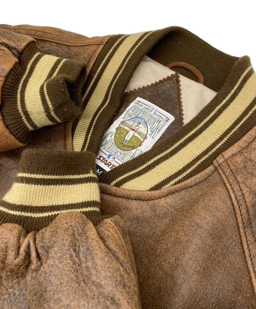 STARTER（スターター）STARTER (スターター) COOPERSTOWN COLLECTION (クーパースダウンコレクション) 【古着】90sレザースタジャン　90年代 white sox ホワイトソックス ブラウン サイズ:Mの古着・服飾アイテム