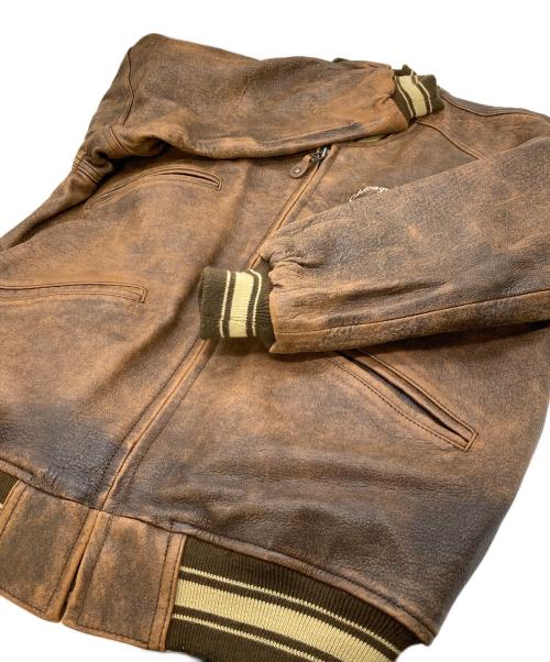 STARTER（スターター）STARTER (スターター) COOPERSTOWN COLLECTION (クーパースダウンコレクション) 【古着】90sレザースタジャン　90年代 white sox ホワイトソックス ブラウン サイズ:Mの古着・服飾アイテム