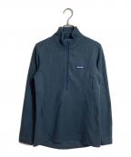 Patagoniaパタゴニア）の古着「R1 エア ジップネック ハーフジップカットソー」｜ネイビー