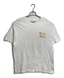 WACKO MARIA（ワコマリア）の古着「22SS ラスタカラーロゴ Tシャツ マリア像 プリントTシャツ」｜ホワイト ラスタ
