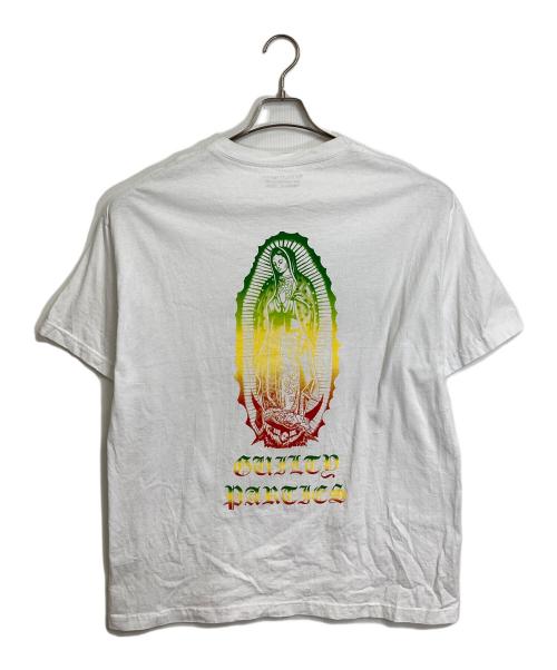 WACKO MARIA（ワコマリア）WACKO MARIA (ワコマリア) 22SS ラスタカラーロゴ Tシャツ マリア像 プリントTシャツ ホワイト ラスタ サイズ:XLの古着・服飾アイテム