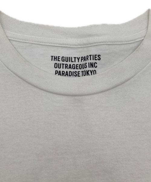 WACKO MARIA（ワコマリア）WACKO MARIA (ワコマリア) 22SS ラスタカラーロゴ Tシャツ マリア像 プリントTシャツ ホワイト ラスタ サイズ:XLの古着・服飾アイテム