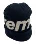 Supreme (シュプリーム) カシミヤ混ニットキャップ ブラック サイズ:実寸参照：6000円