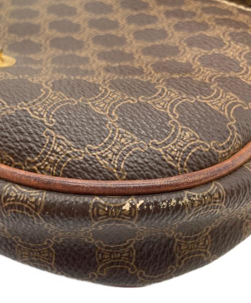 CELINE（セリーヌ）CELINE (セリーヌ) マカダム柄ミニショルダーバッグ ポシェット ブラウン サイズ:実寸参照の古着・服飾アイテム