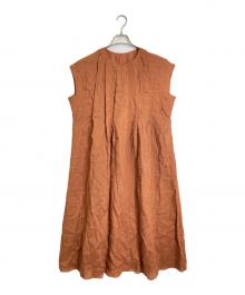 自由区（ジユウク）の古着「ラミーローン ワンピース」｜ブラウン