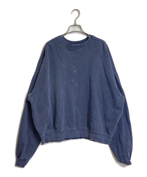 Spick and Span（スピックアンドスパン）Spick and Span (スピックアンドスパン) MAO MORITA VINTAGE加工 スウェット　オーバーサイズ ネイビー サイズ:FREEの古着・服飾アイテム