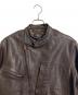 RRL (ダブルアール) アビエイター ベインズ カーフレザー ライダースジャケット ブラウン サイズ:M：130000円