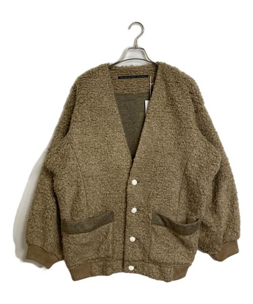 My Beautiful Landlet（マイビューティフルランドレット）My Beautiful Landlet (マイビューティフルランドレット) FAUX ALPACA CARDIGAN ベージュの古着・服飾アイテム
